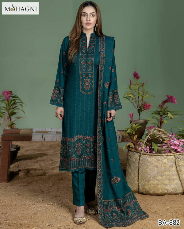 MOHAGNI EMBROIDERED BANADORA LAWN 3pc