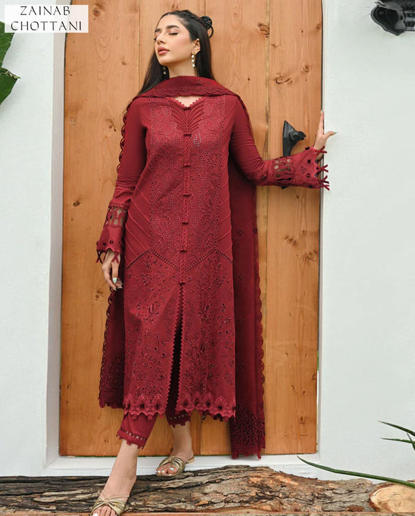 Zainab Chotani Lawn Embroidery 3pc